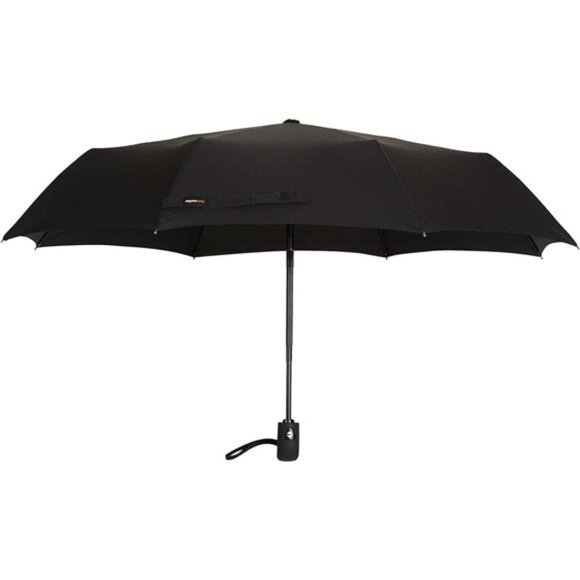 Amazon Basics Round Travel Umbrella for Rain, Compact Umbrella with Auto - Picture 3 of 7